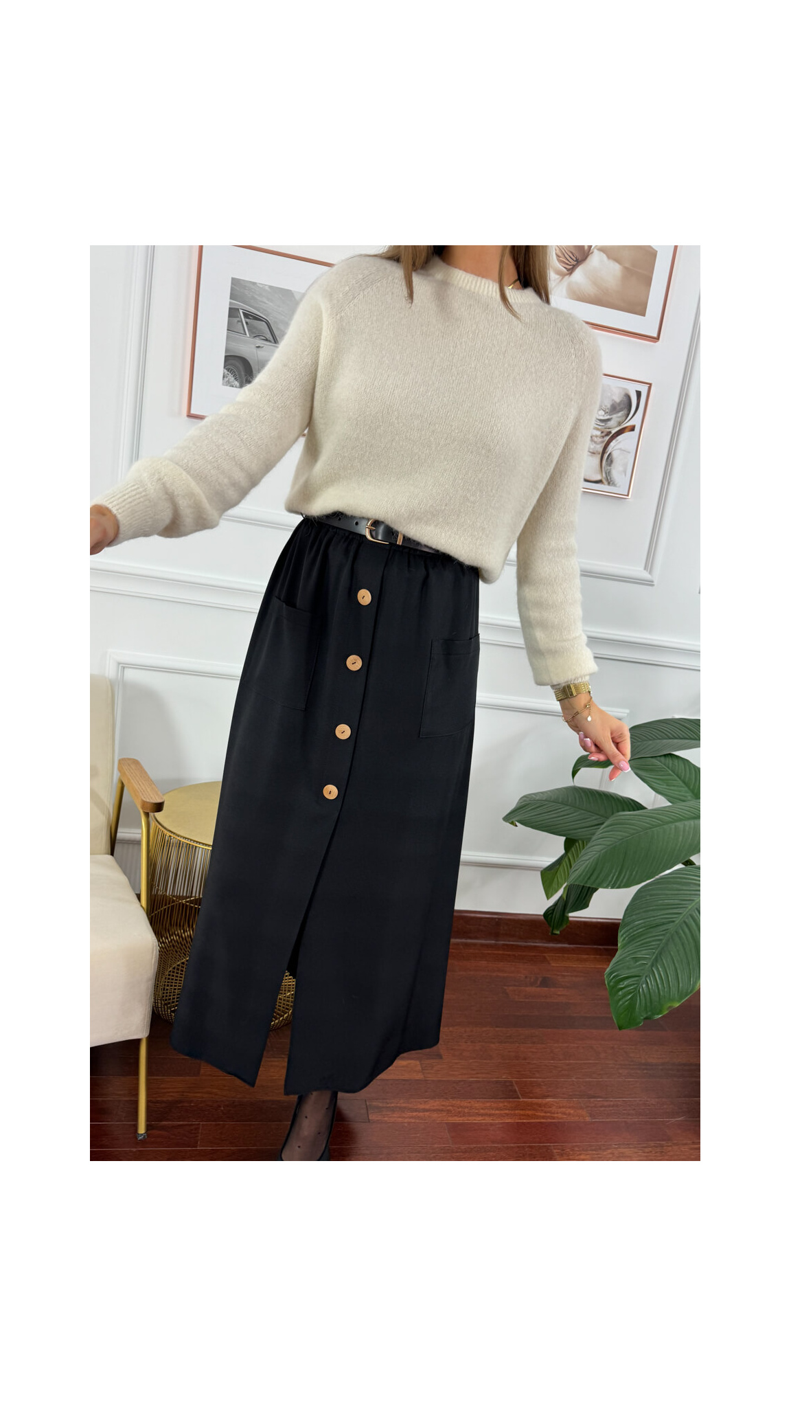 Sweter Barb śmietankowy Sweter Barb śmietankowy