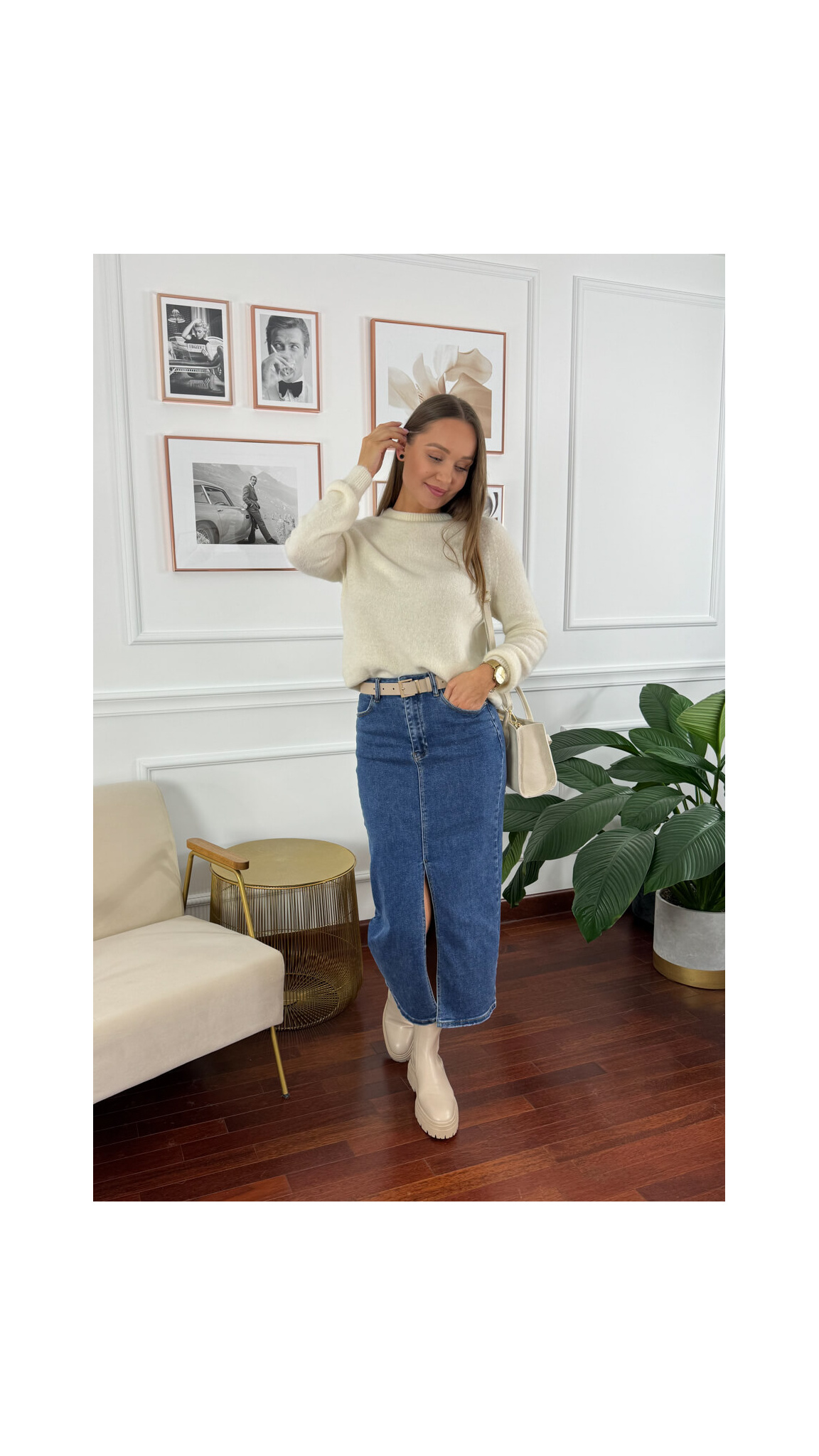Sweter Barb śmietankowy Sweter Barb śmietankowy