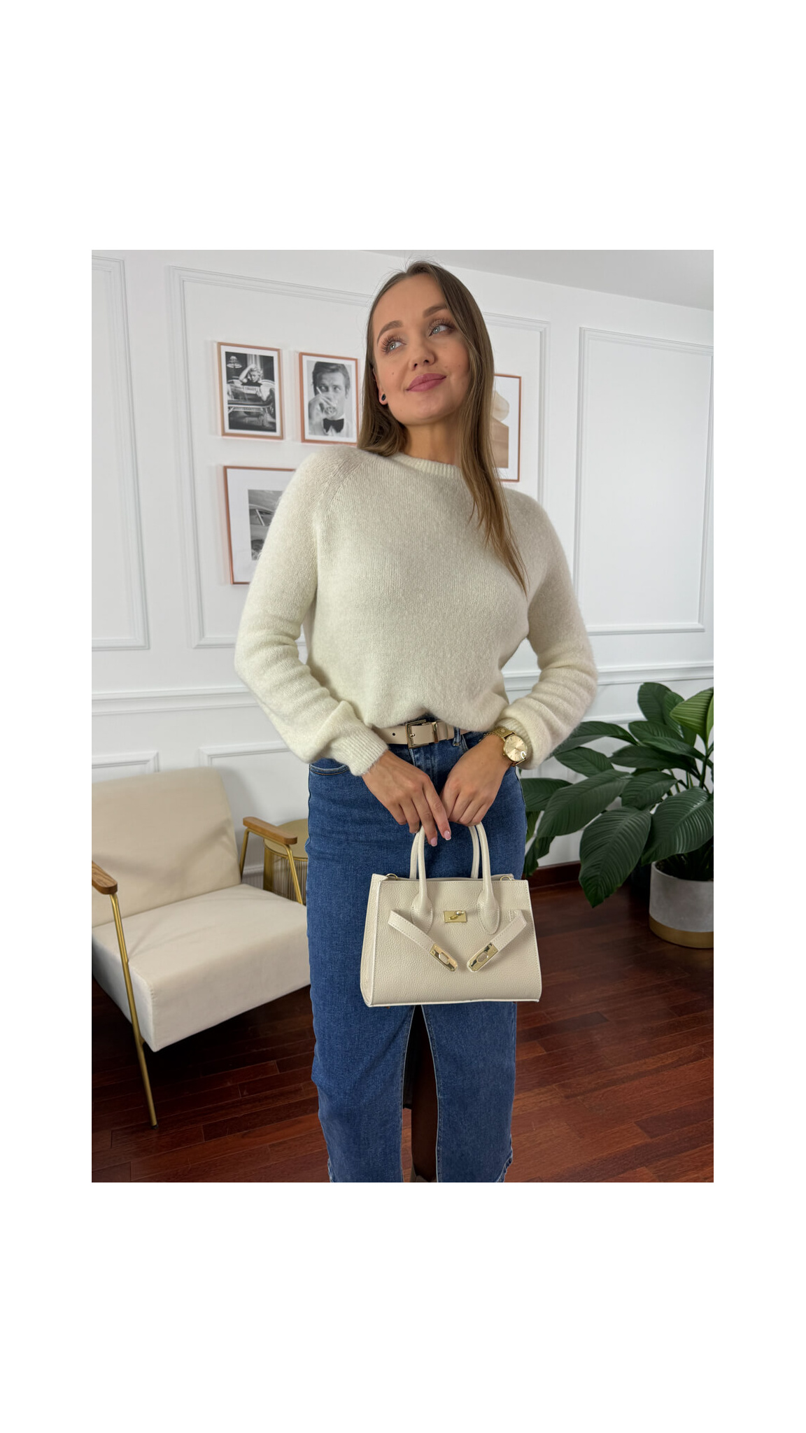 Sweter Barb śmietankowy Sweter Barb śmietankowy