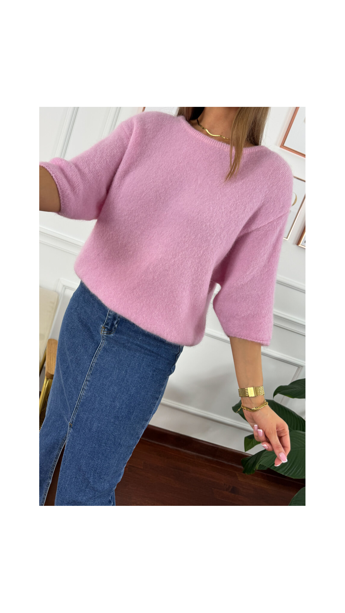 Sweter Ann różowy Sweter Ann różowy