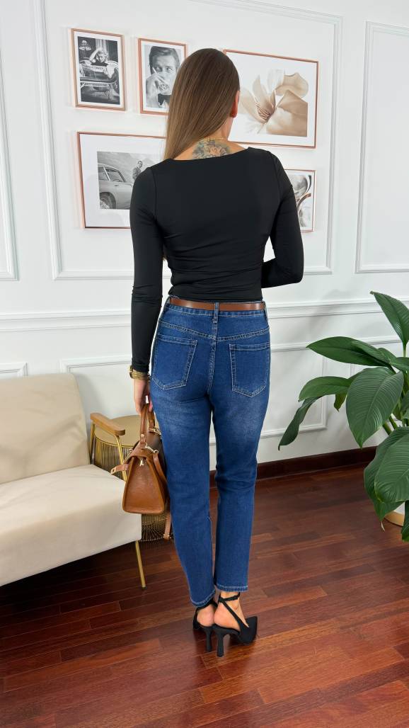 Spodnie Kama ciemny denim Spodnie Kama ciemny denim