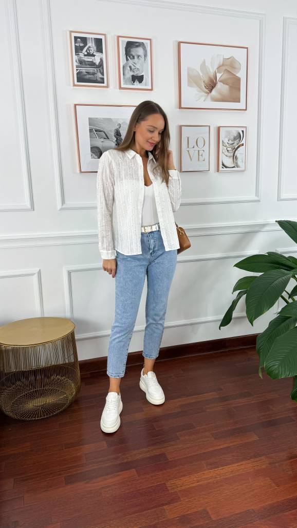 Spodnie Enza jasny denim Spodnie Enza jasny denim