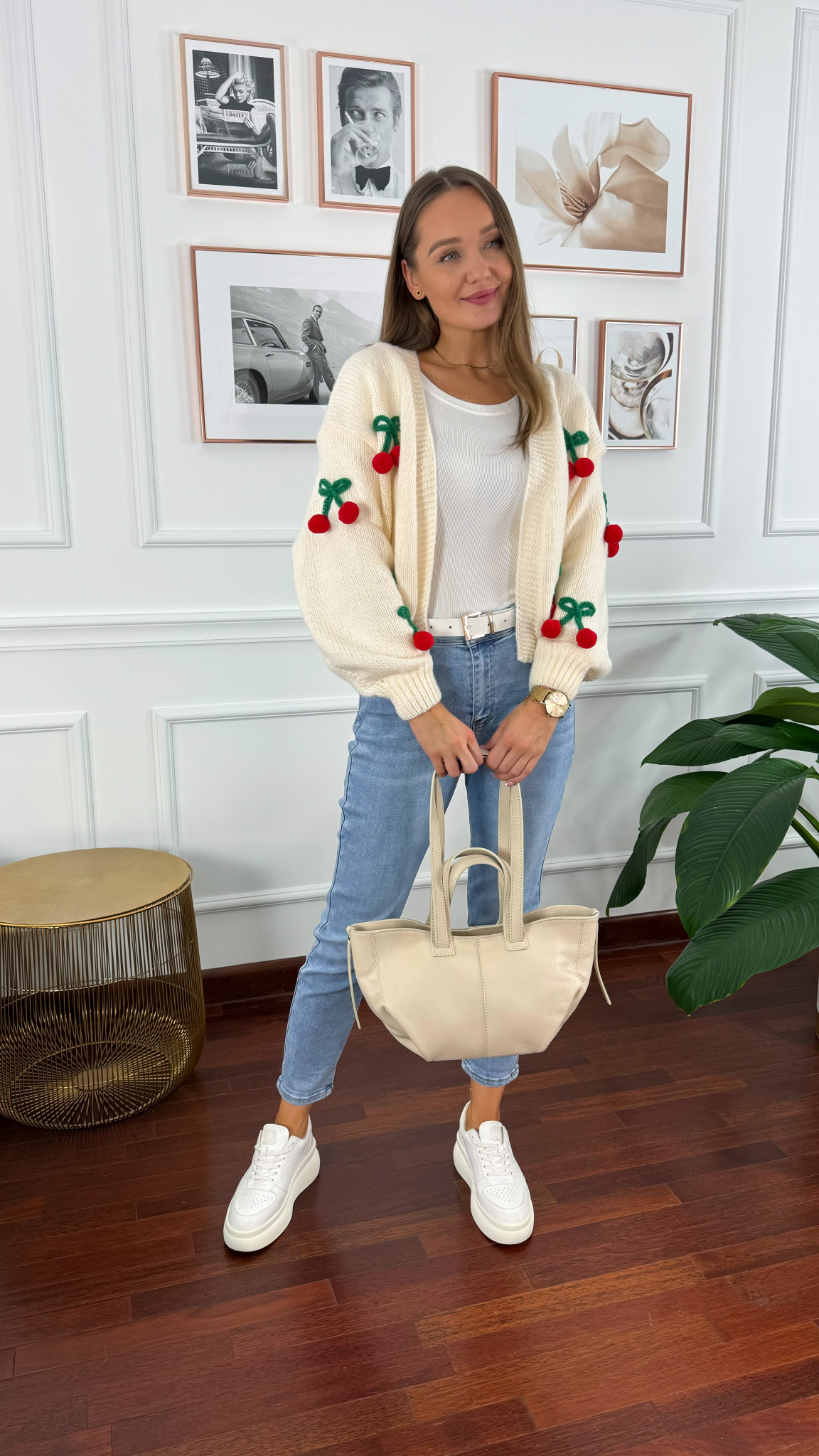Sweter Cherrys beżowy Sweter Cherrys beżowy