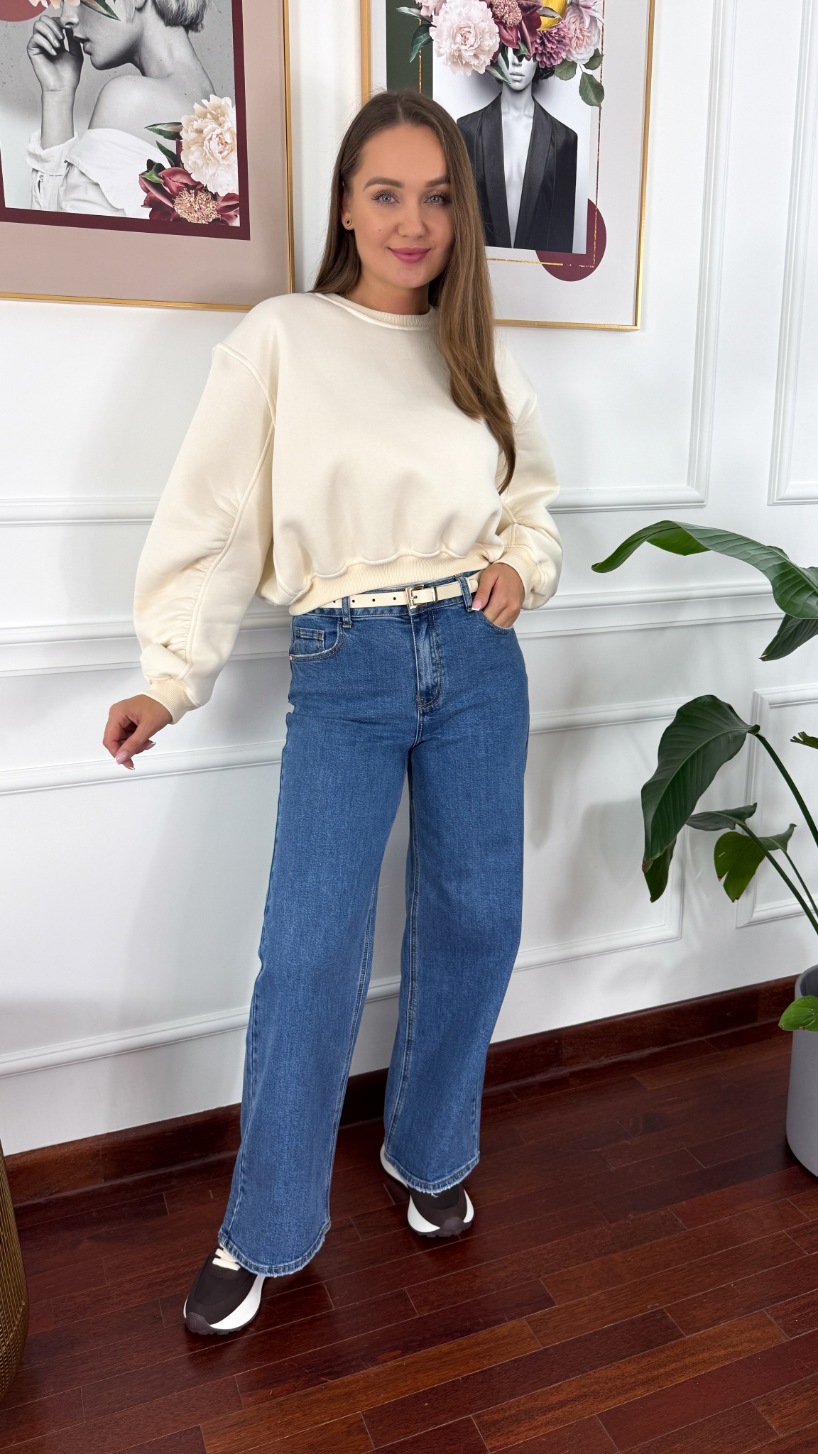 Bawełniana bluza Dolce ecru Bawełniana bluza Dolce ecru