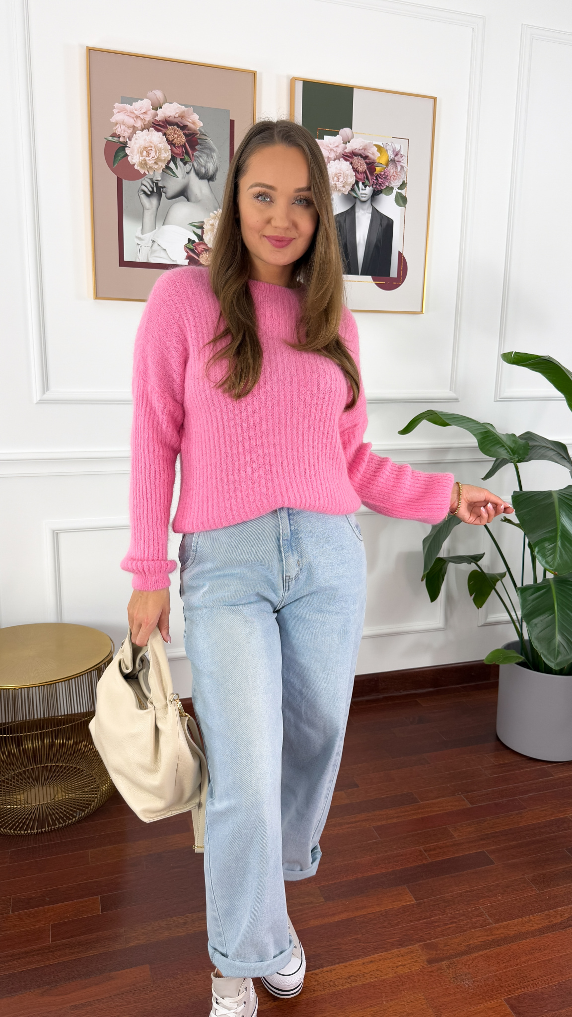 Spodnie balloon fit Helena jasny denim Spodnie balloon fit Helena jasny denim