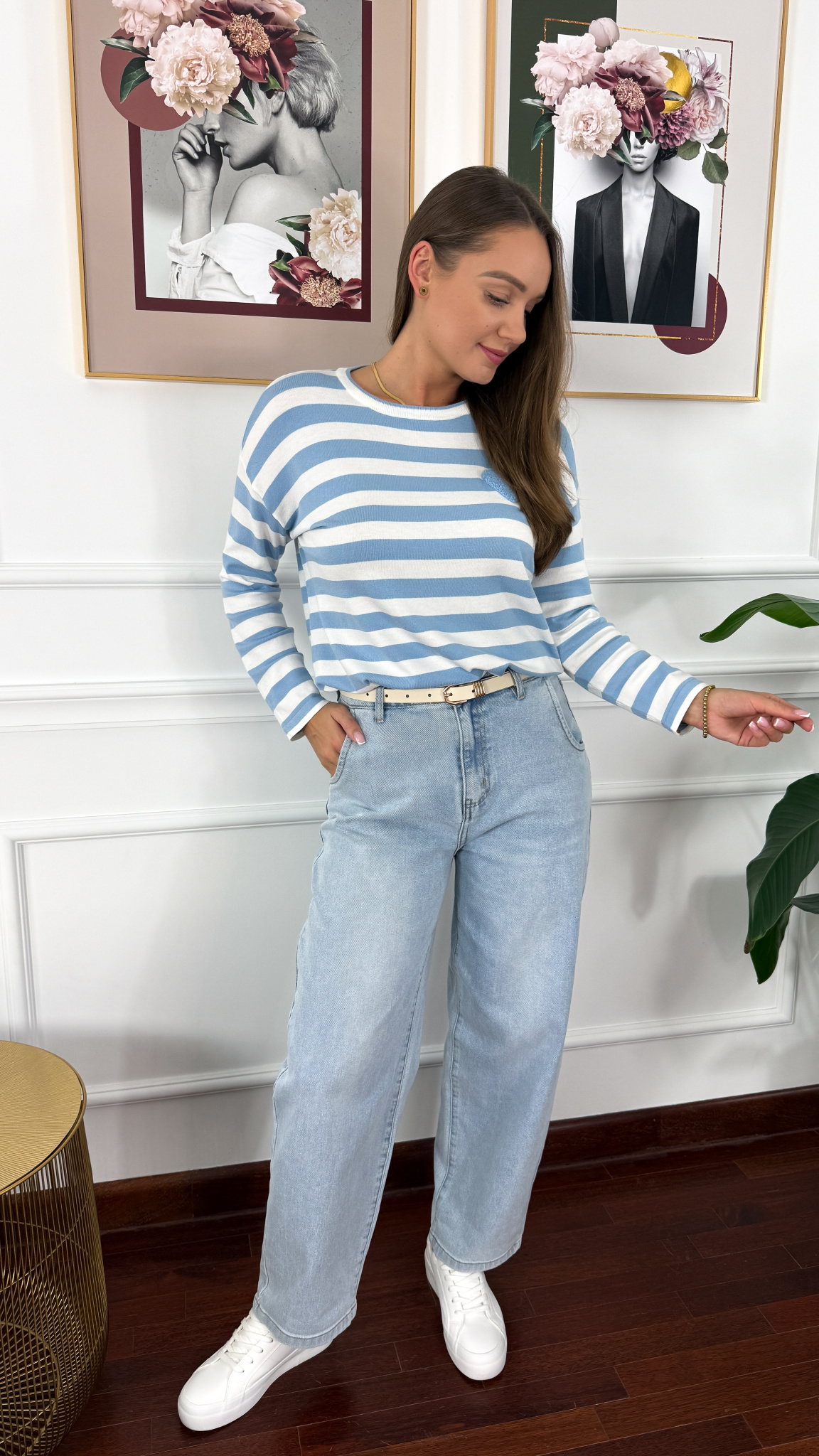 Spodnie balloon fit Helena jasny denim Spodnie balloon fit Helena jasny denim