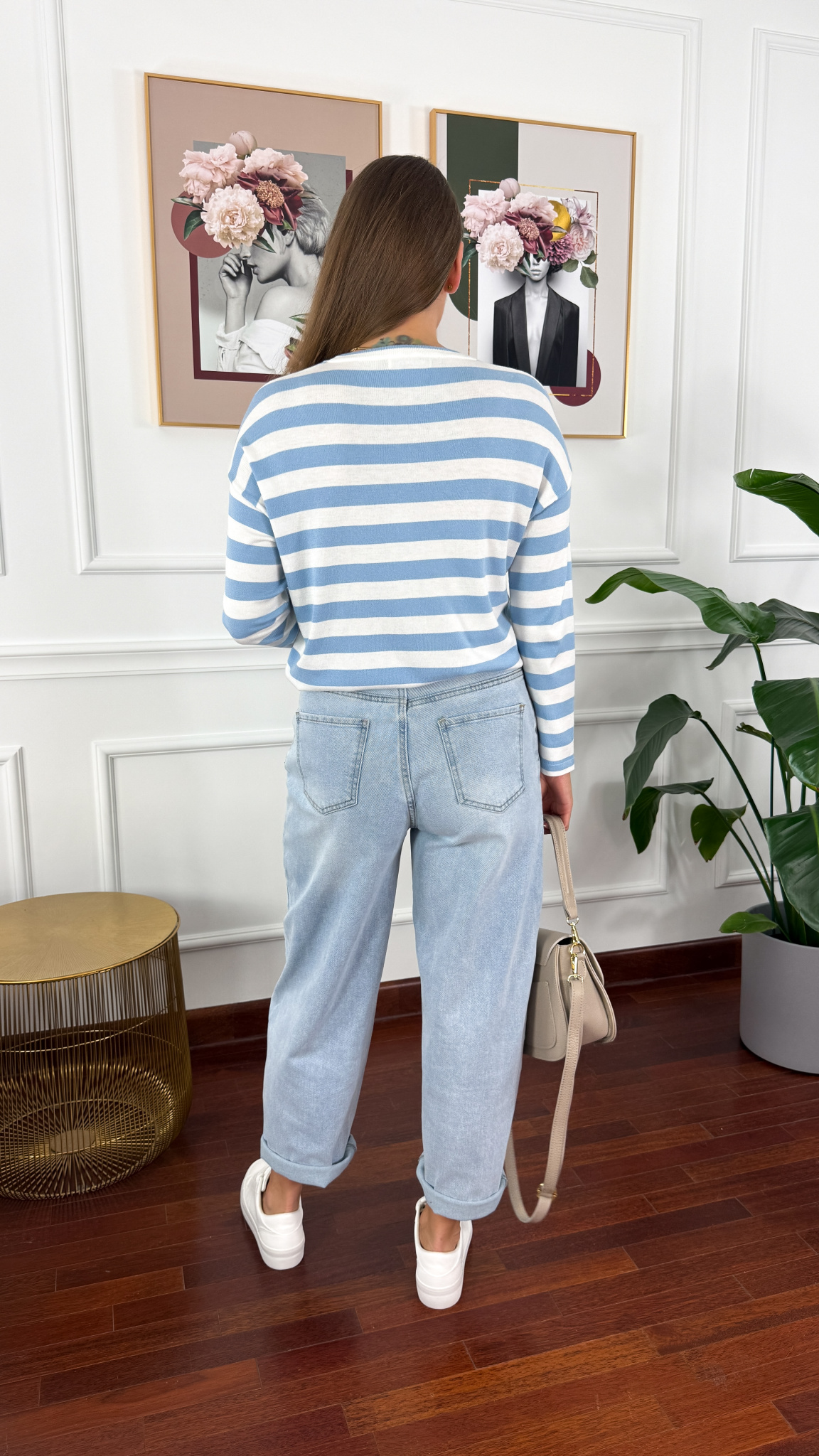 Spodnie balloon fit Helena jasny denim Spodnie balloon fit Helena jasny denim