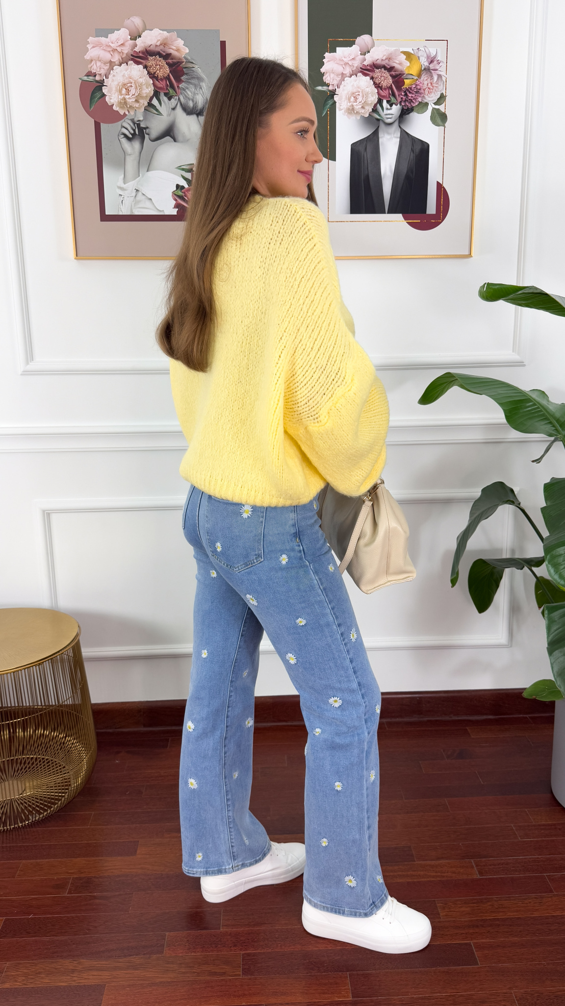 Spodnie wide leg Daisy denim Spodnie wide leg Daisy denim