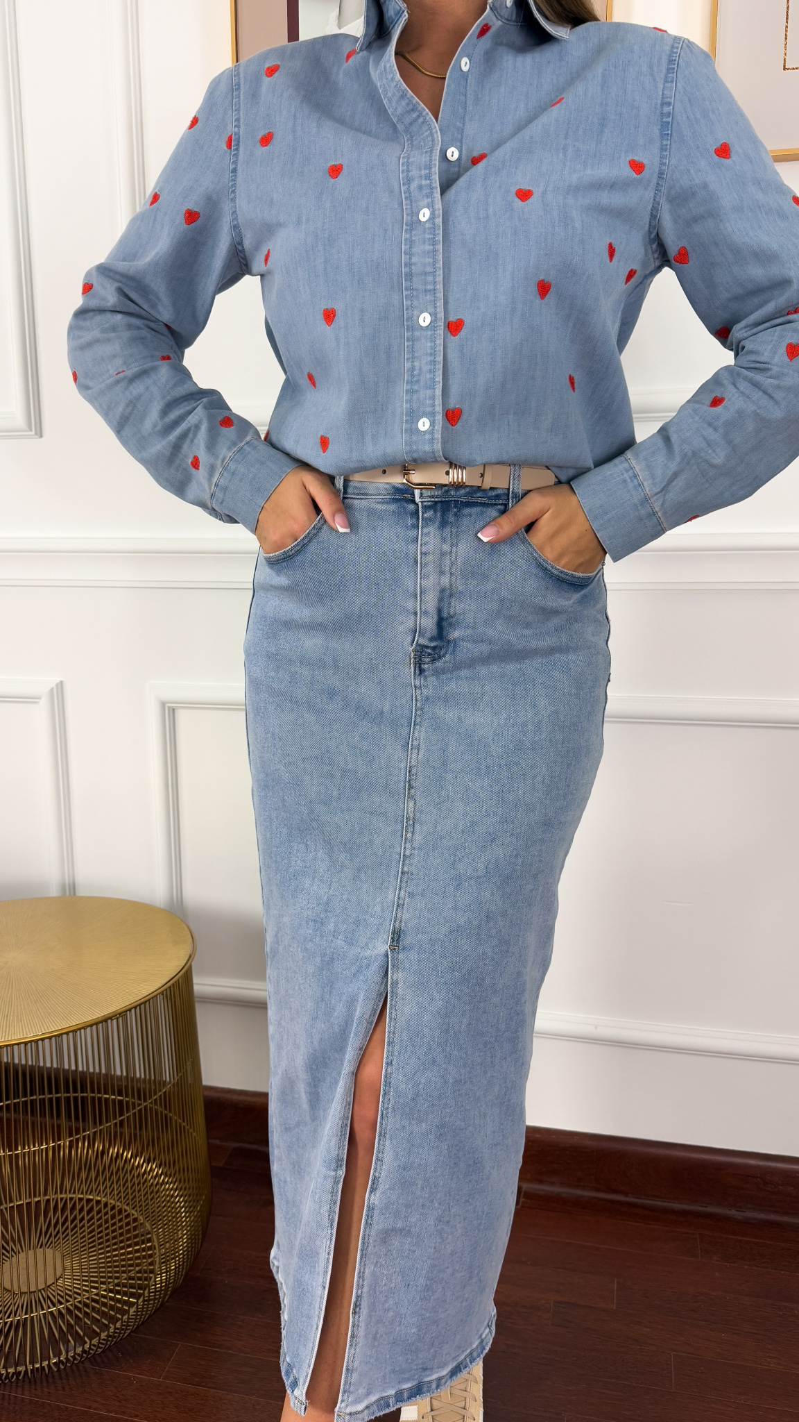 Bawełniana koszula Costa denim Bawełniana koszula Costa denim