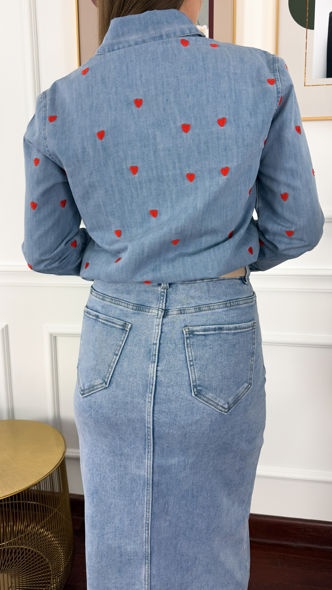 Spódnica midi Sara denim Spódnica midi Sara denim