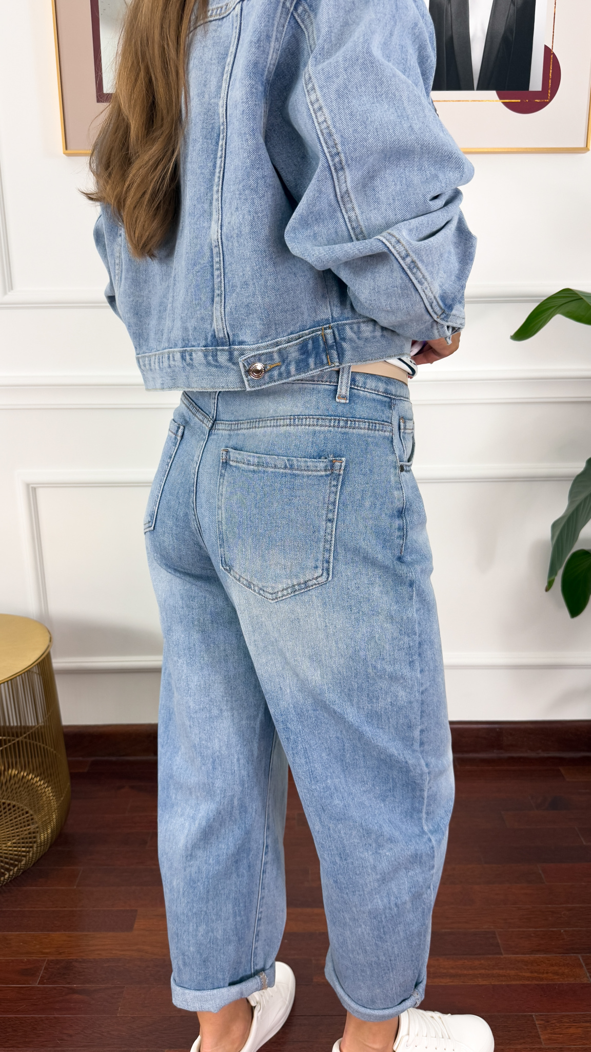 Spodnie balloon fit Livia denim Spodnie balloon fit Livia denim