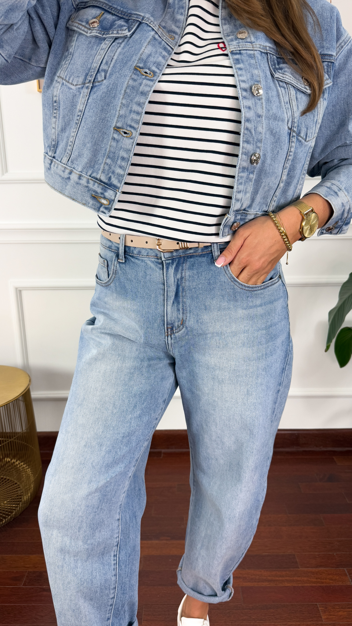 Spodnie balloon fit Livia denim Spodnie balloon fit Livia denim
