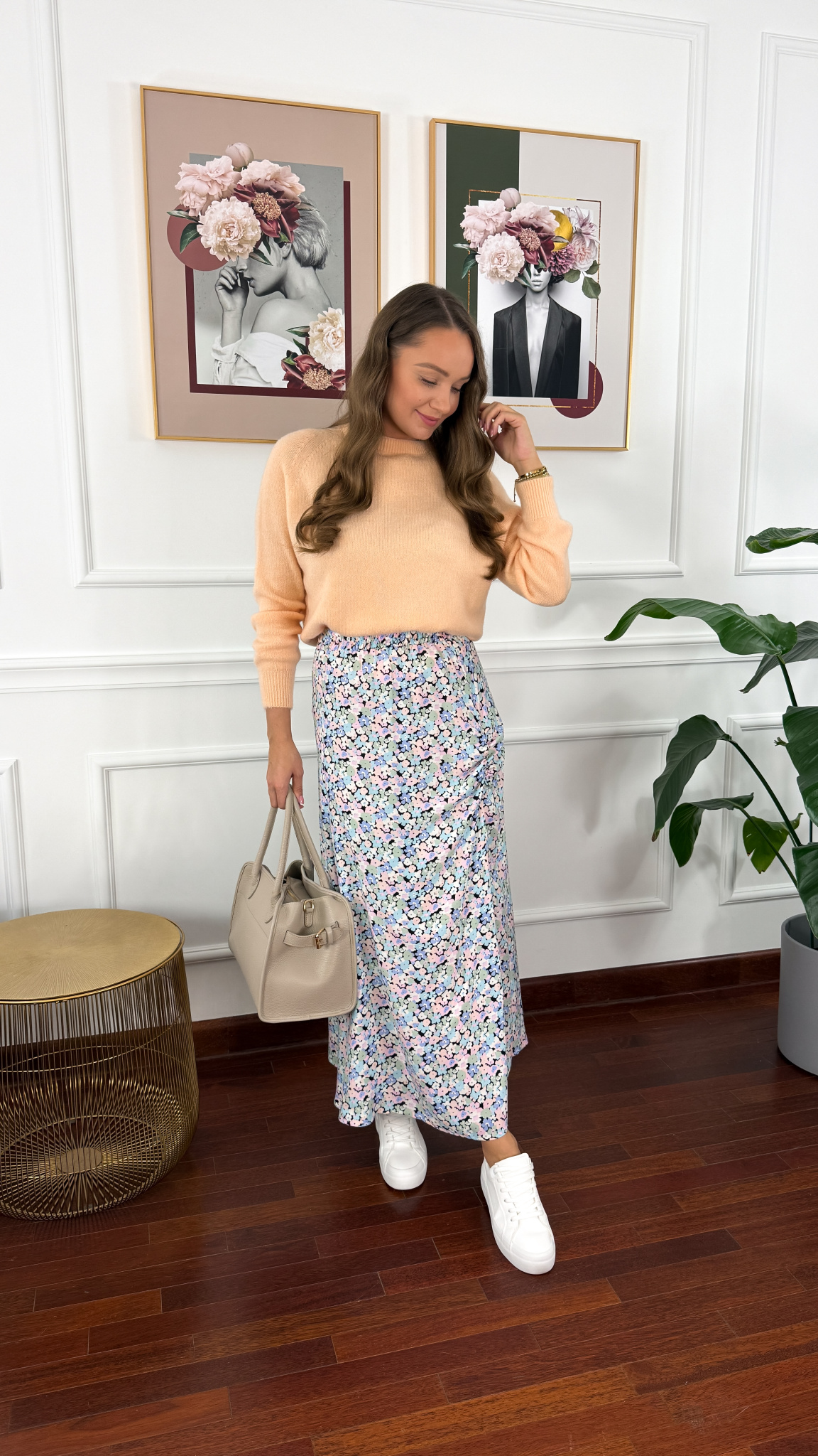Wiskozowa spódnica maxi Lush flower Wiskozowa spódnica maxi Lush flower