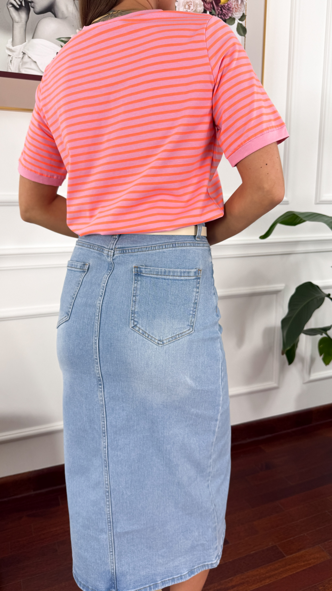 Spódnica midi Rose denim Spódnica midi Rose denim
