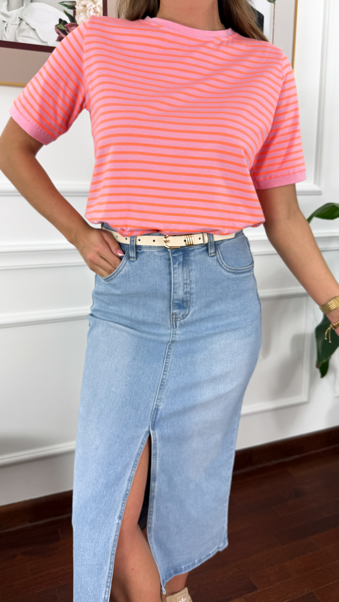 Spódnica midi Rose denim Spódnica midi Rose denim