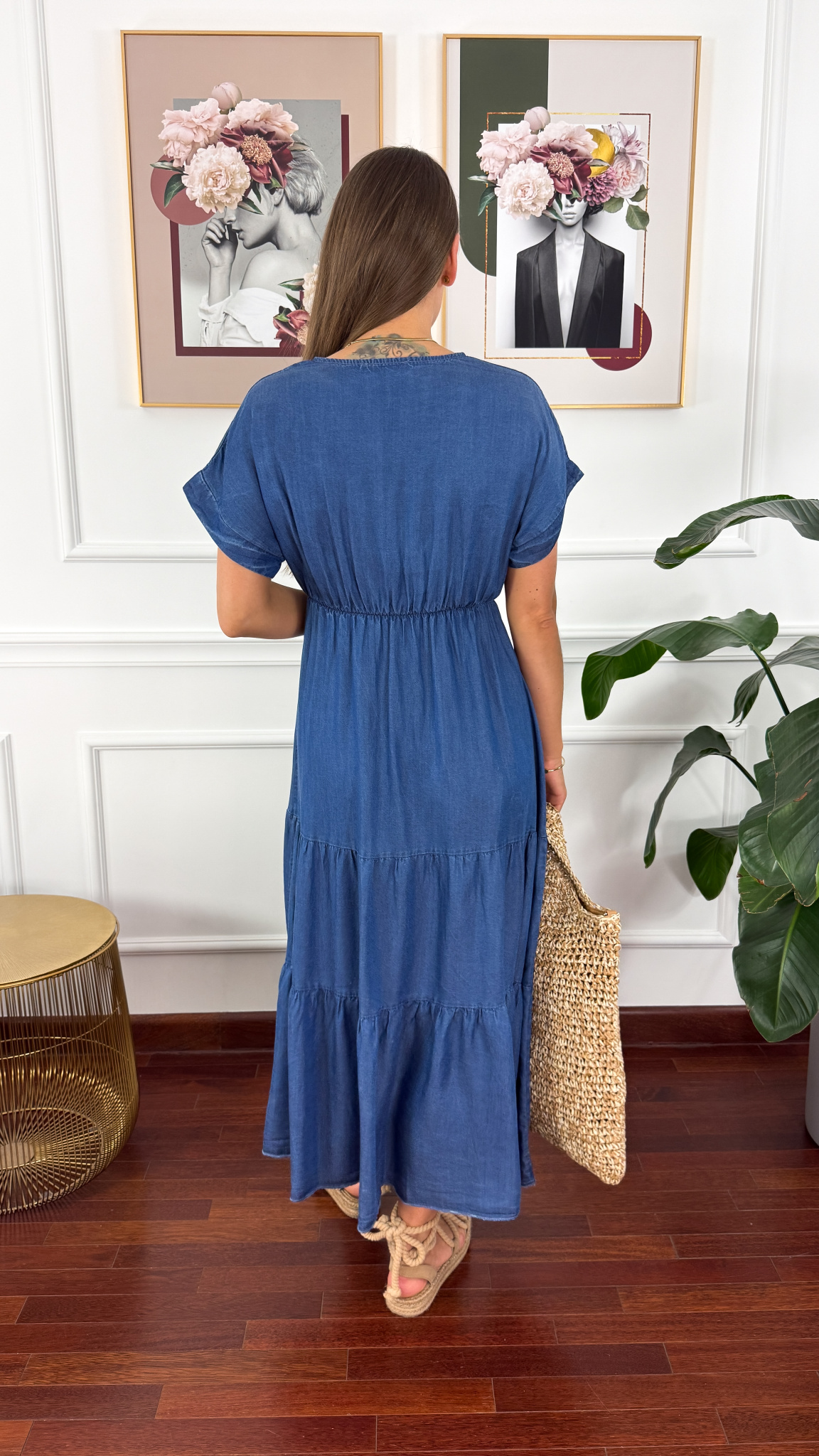 Lyocell'owa sukienka maxi Ritta denim Lyocell'owa sukienka maxi Ritta denim
