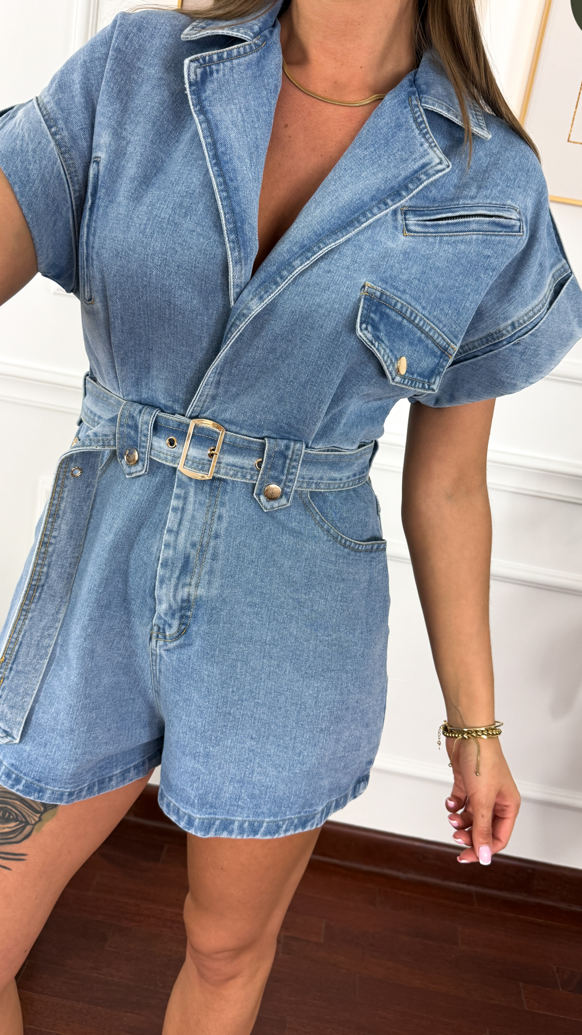 Jeansowy kombinezon Vento denim Jeansowy kombinezon Vento denim